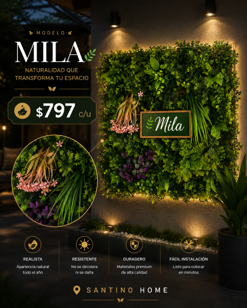 Jardín Vertical Mila – 50 x 50 cm